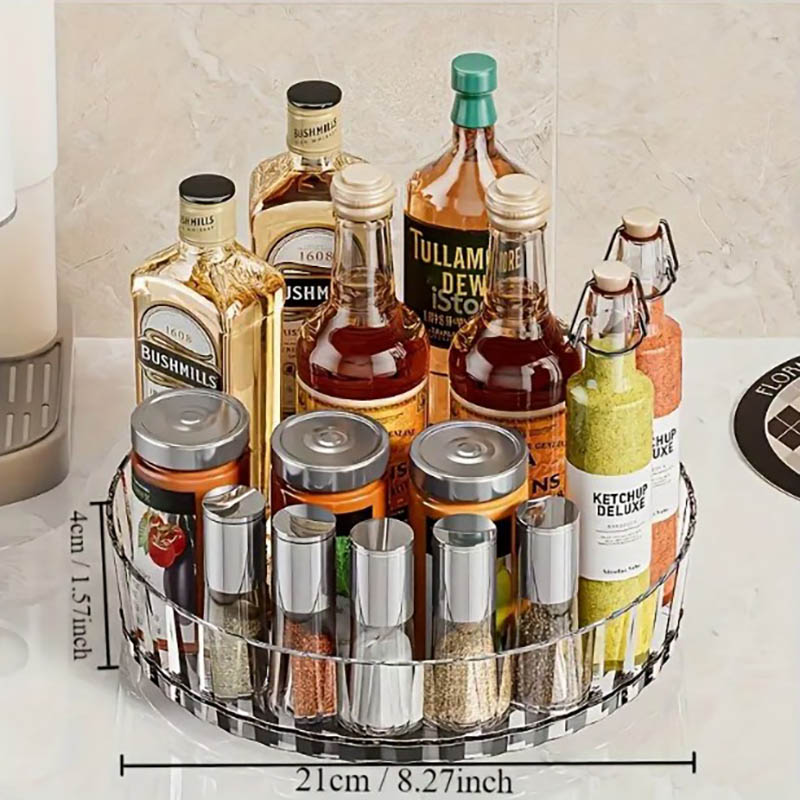 SpinNest 360° Spice Organizer styled in a setting