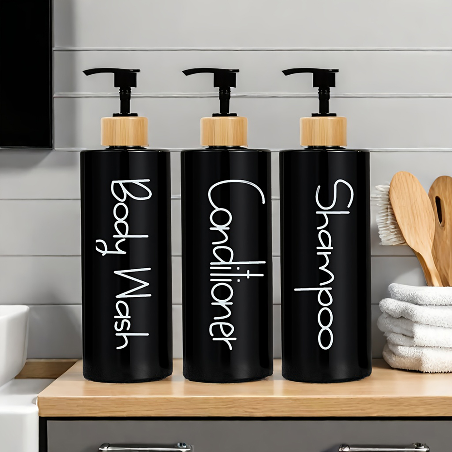 BathNest Refill Dispenser Set styled in a setting