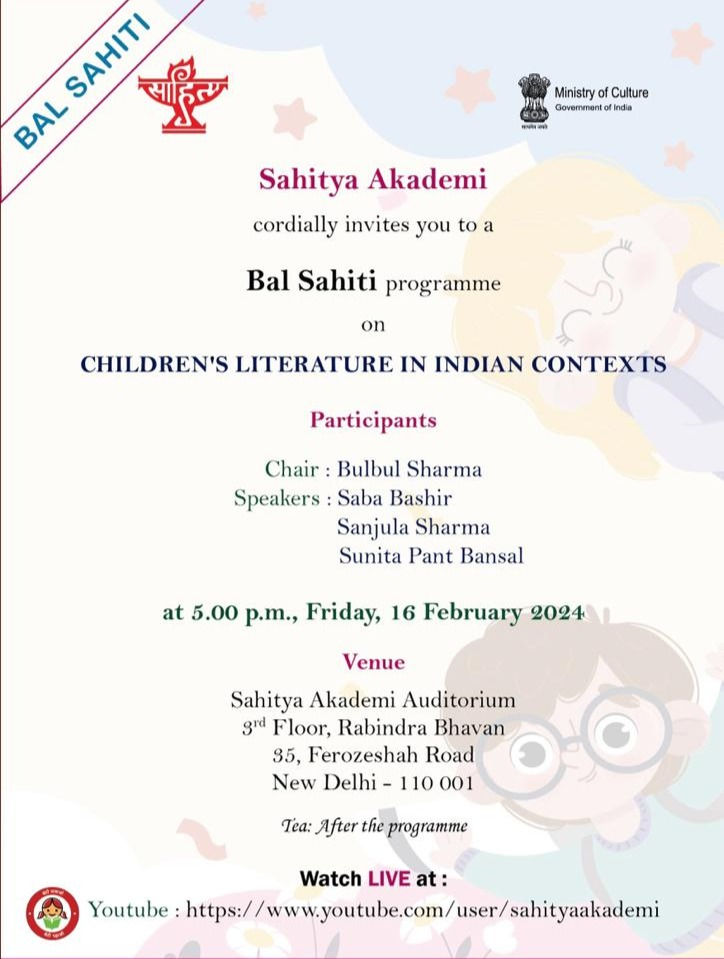 Sahitya Akademi "Bal Sahiti" programme