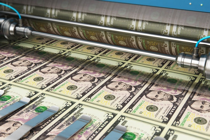 printing 5 us dollar