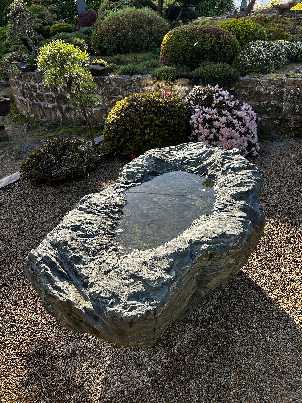 Miniature : Bassin en pierre de Shikoku