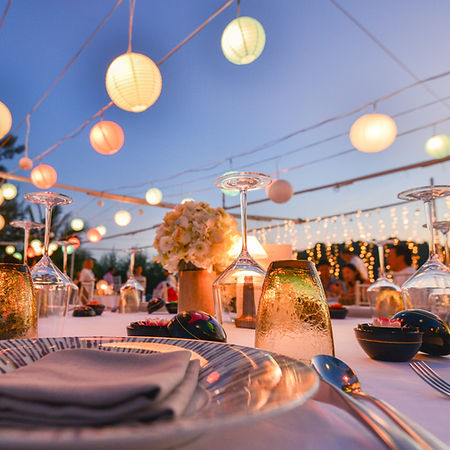 Outdoor Dinner Setting