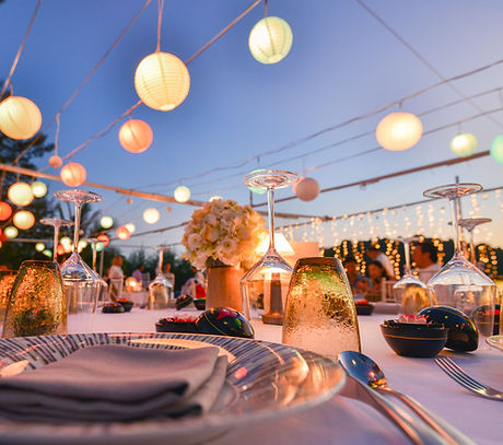 Outdoor Dinner Setting