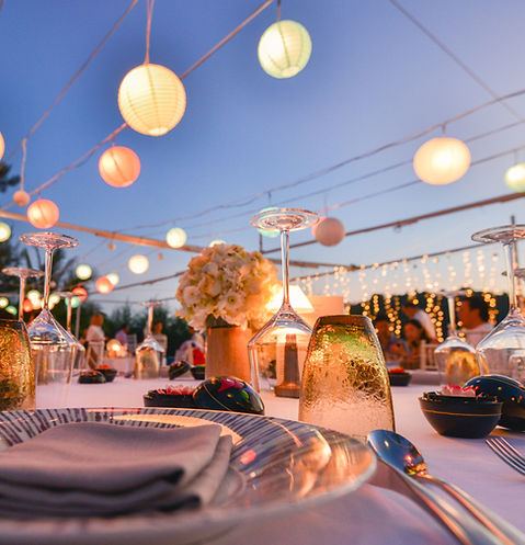 Outdoor Dinner Setting