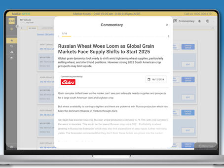 Market commentary in your CGX account