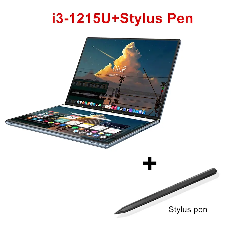 Thumbnail: Topton 2 Screen Laptop Intel I3 1215U N100 Dual 10.95inch IPS Touch Screen