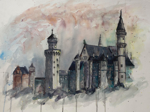 King Ludwig's Neuschwanstein Castle in Bavaria - Gray Artus