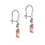 Miniatura: Pink color diamond Earring