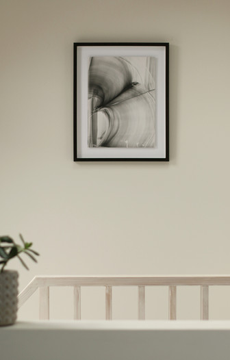 Framed example of photogram