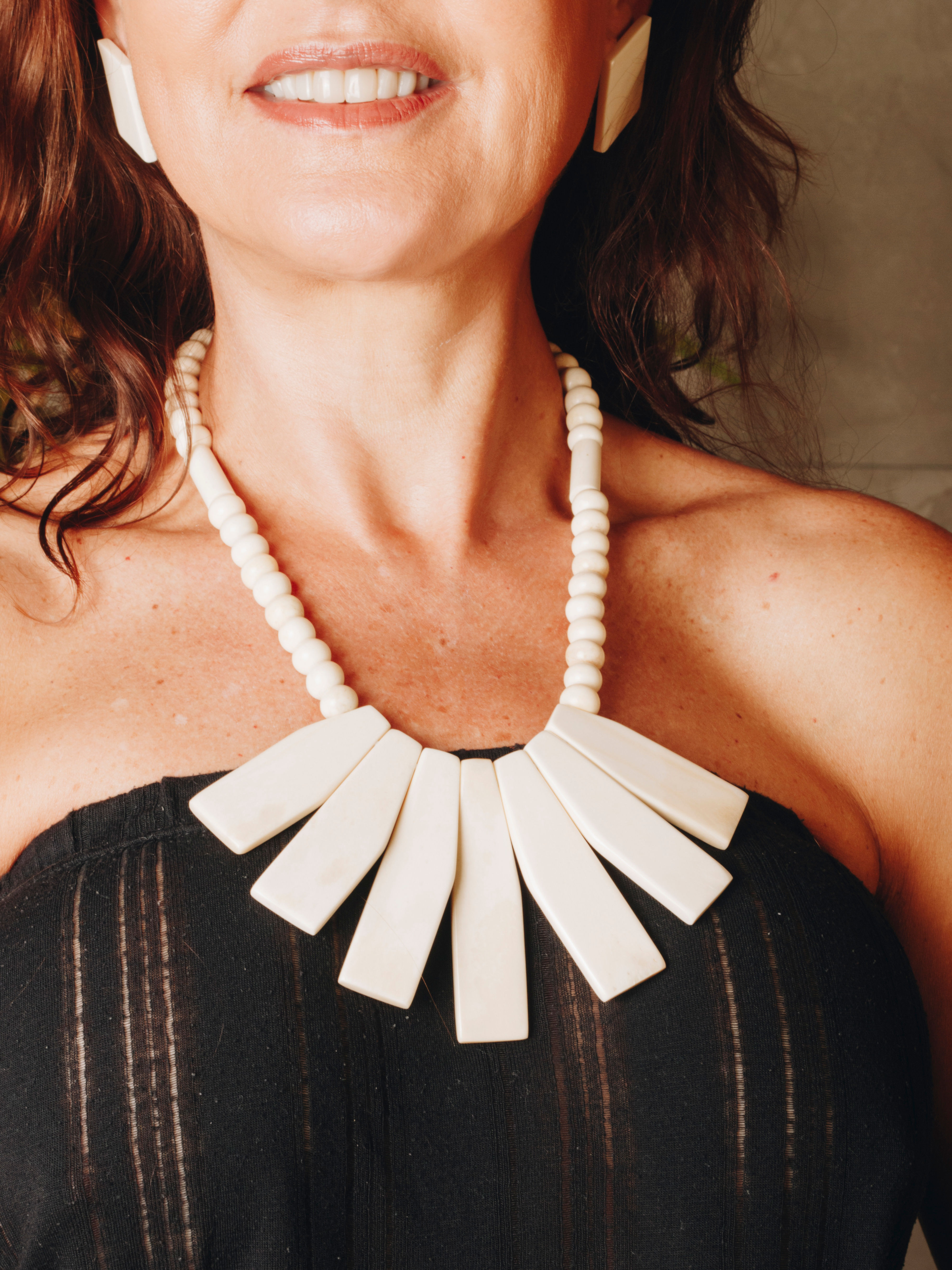 Colar sete peças 1 off white.