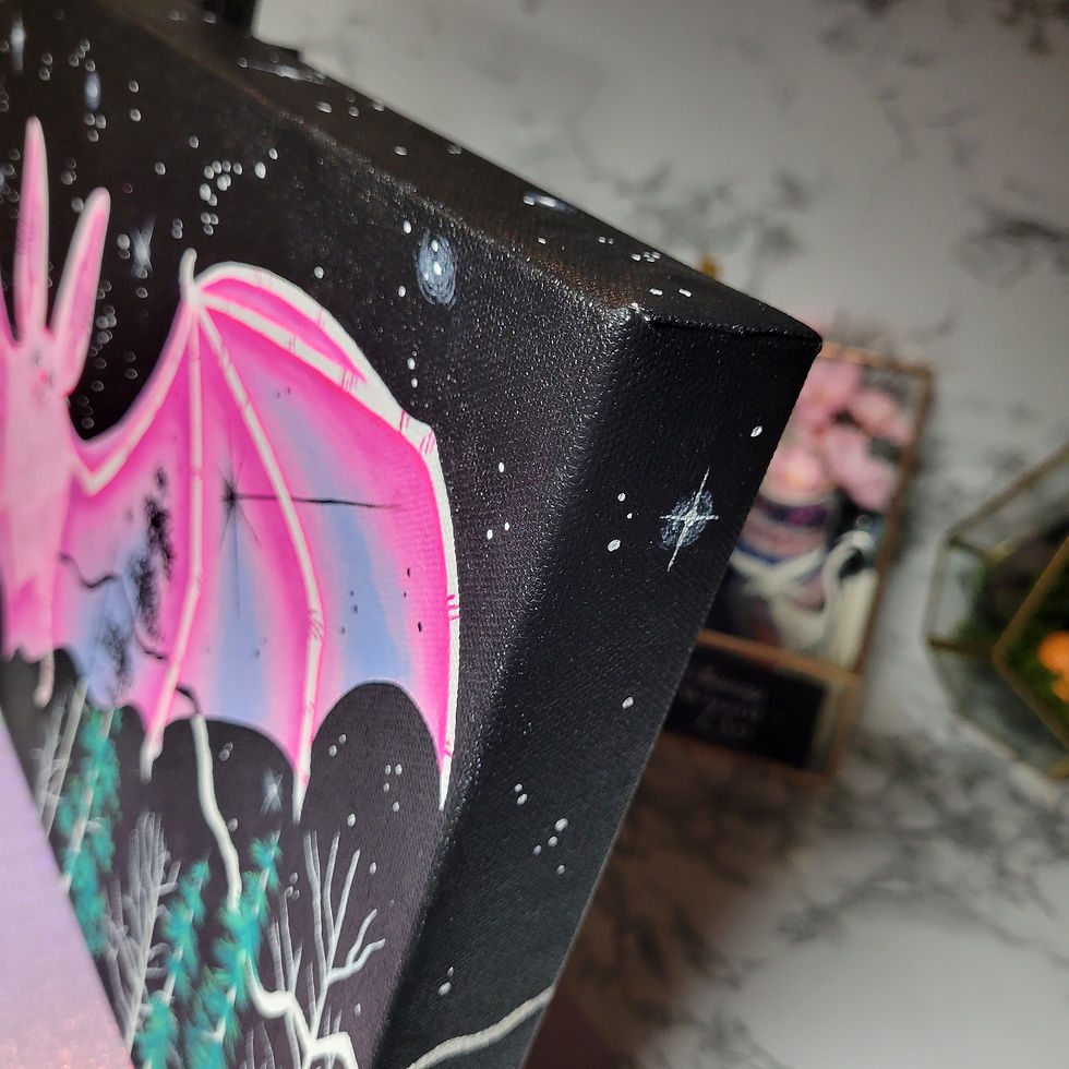 Thumbnail: Neon Batty Painting