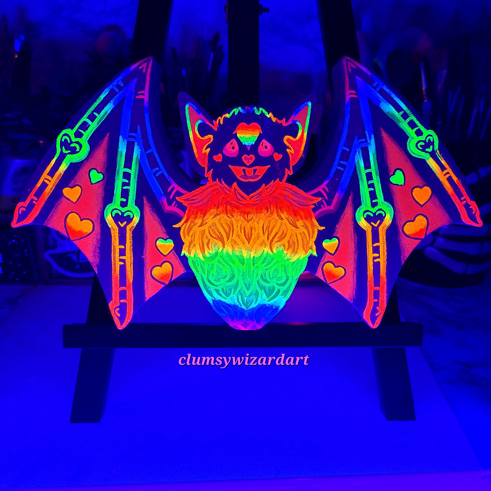 Thumbnail: 🌈Rainbow Batty Painting 