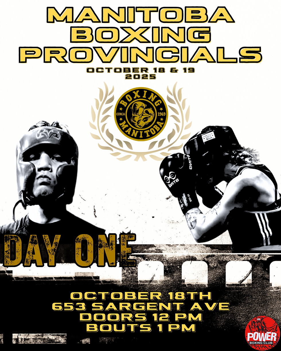 Day 1: Manitoba Boxing Provincials 2025