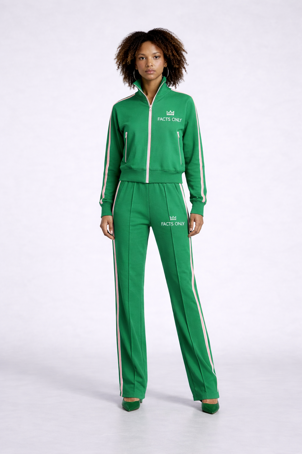 Green FactsOnly Jogger Set
