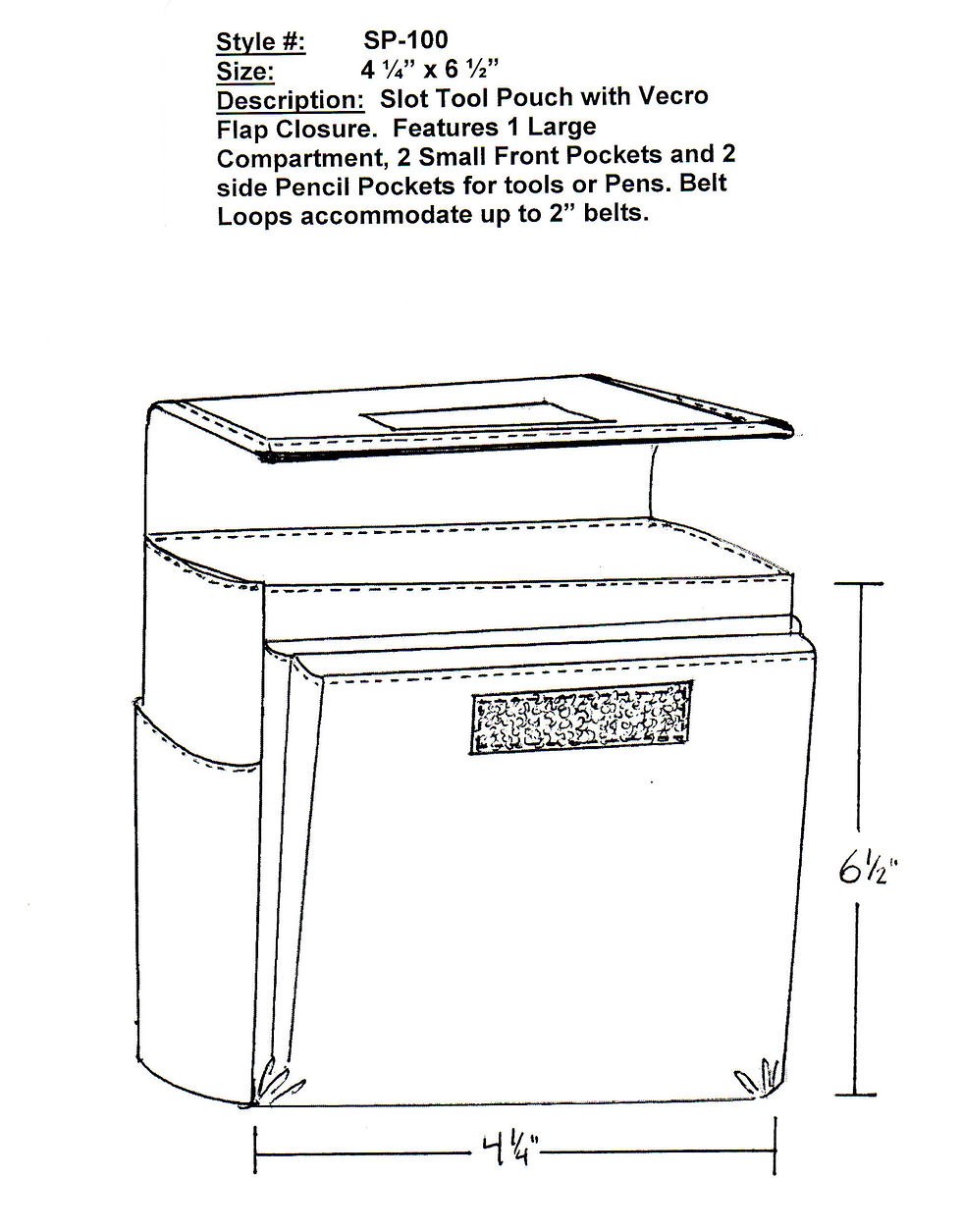 Thumbnail: Casino Tool Pouch with Velcro Flap / SP100