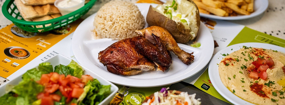 plate of food from a menu 