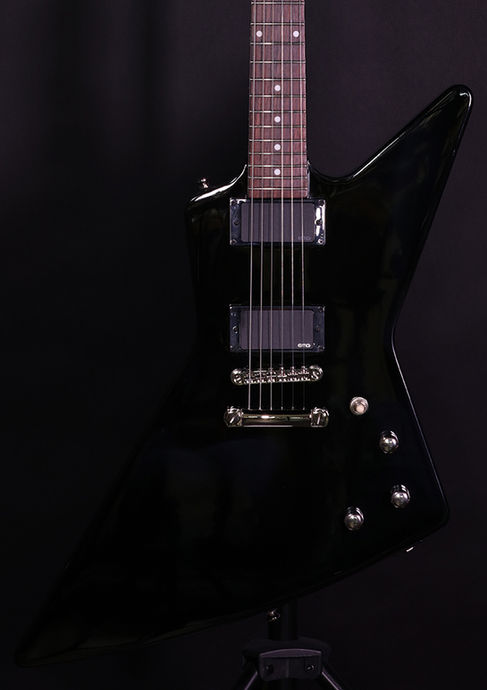 Epiphone Explorer 80s EMG Exclusive DEMO Ebony Body