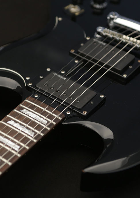 Epiphone SG G-400 mit EMG HZ Ebony 2005 Detailbold