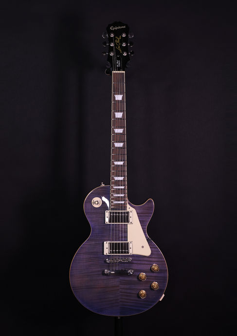 Epiphone Les Paul Ultra III Piezo Midnight Sapphire Vorderansicht
