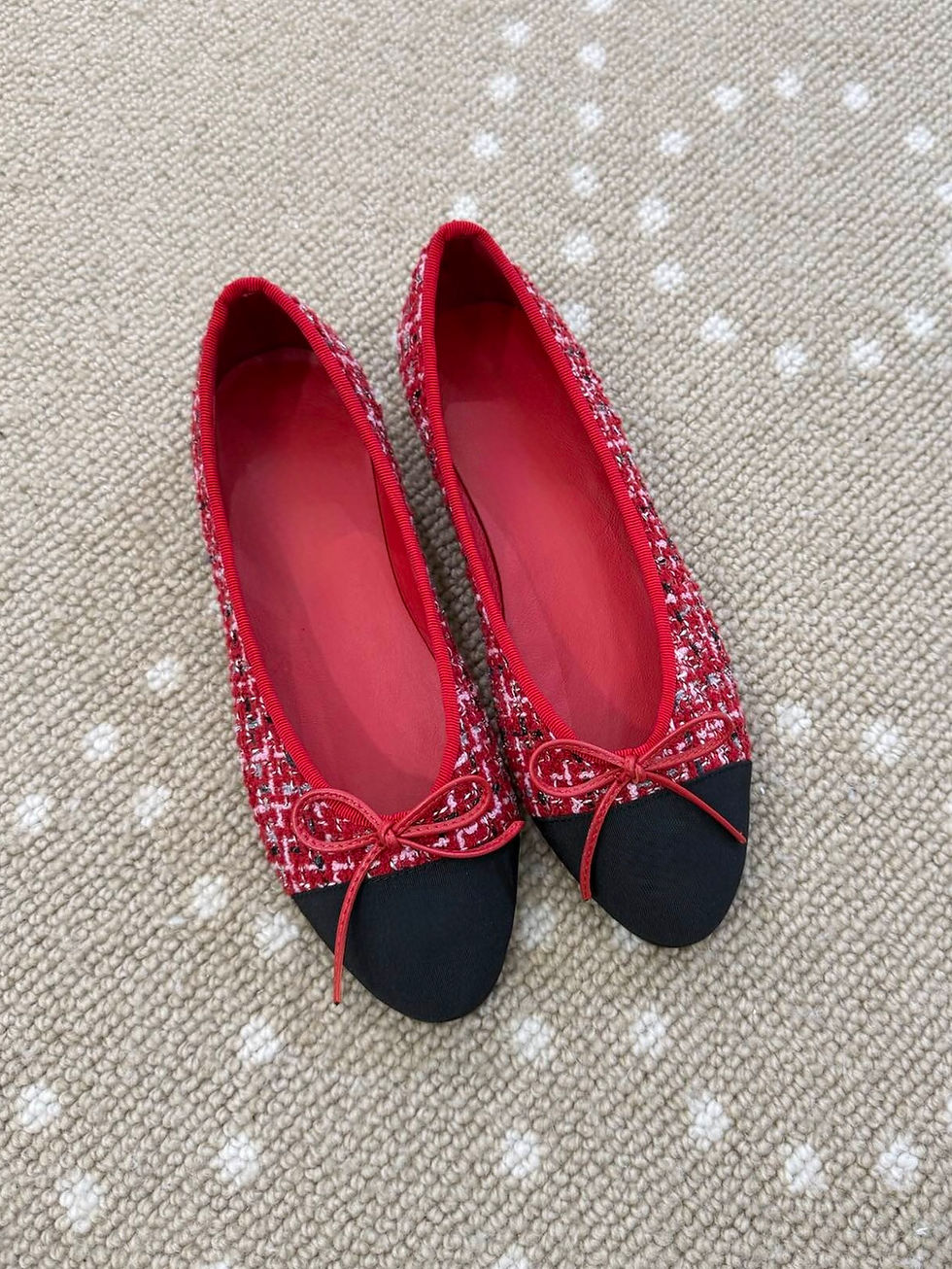 Thumbnail: ACC Tweed Ballet Flats (Multiple Colors)