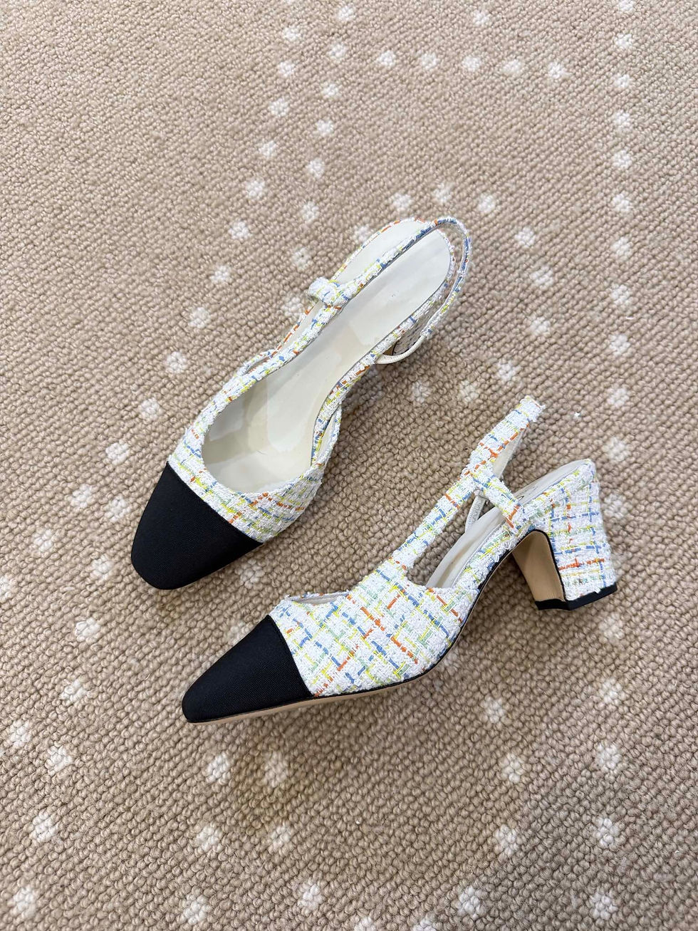 Thumbnail: ACC Tweed Slingback Pumps (Multiple Colors)
