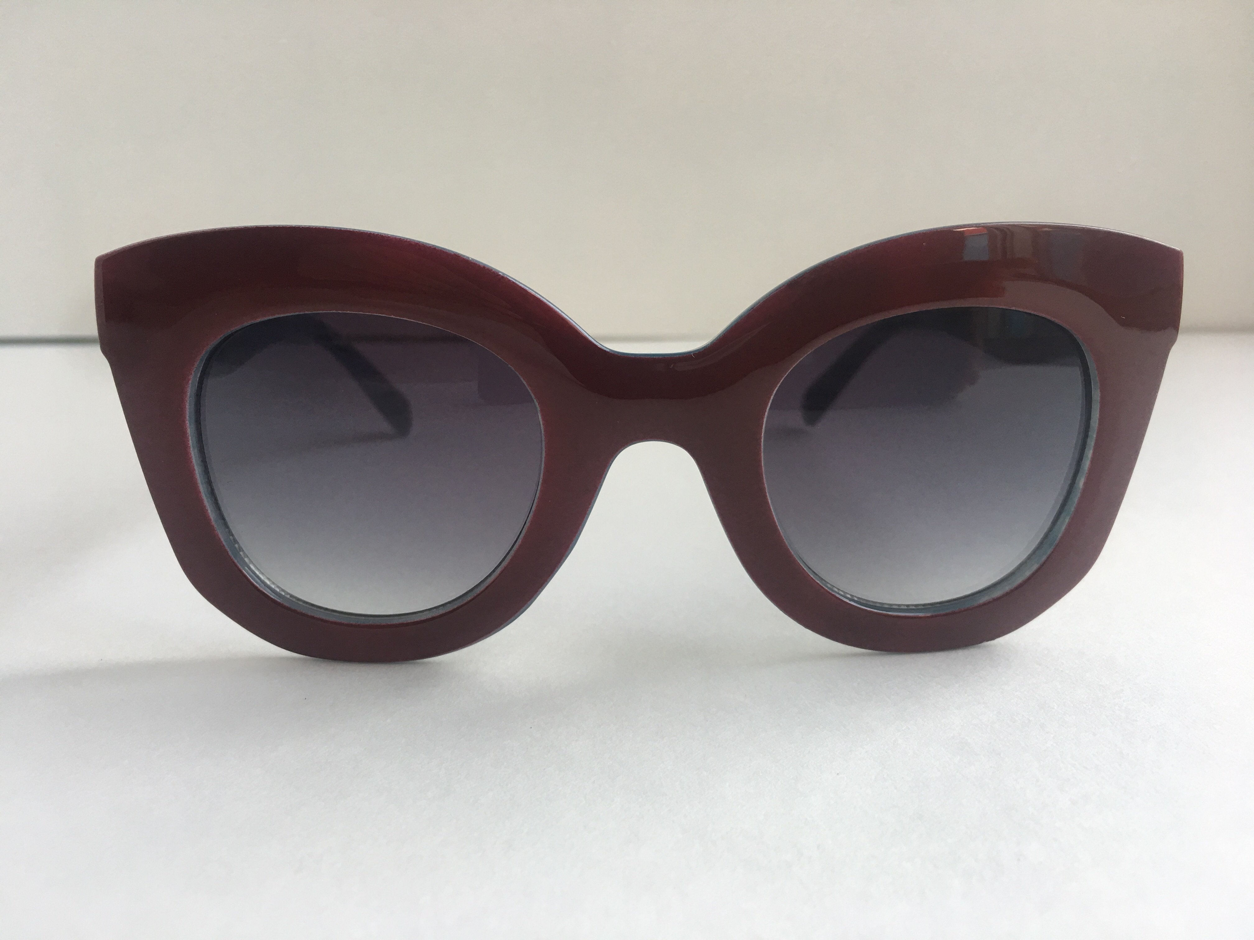 Sophia Cat Eye Sunglasses Burgundy