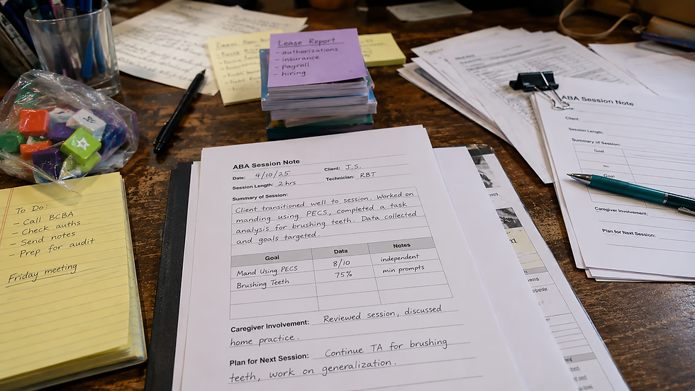 ABA Session Note Mistakes