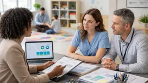 Behavioral health clinic team reviewing billing reports to improve claims and reduce denials in Colorado.