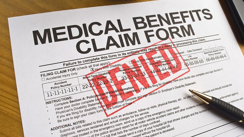 Denied claims either get corrected or appealed.