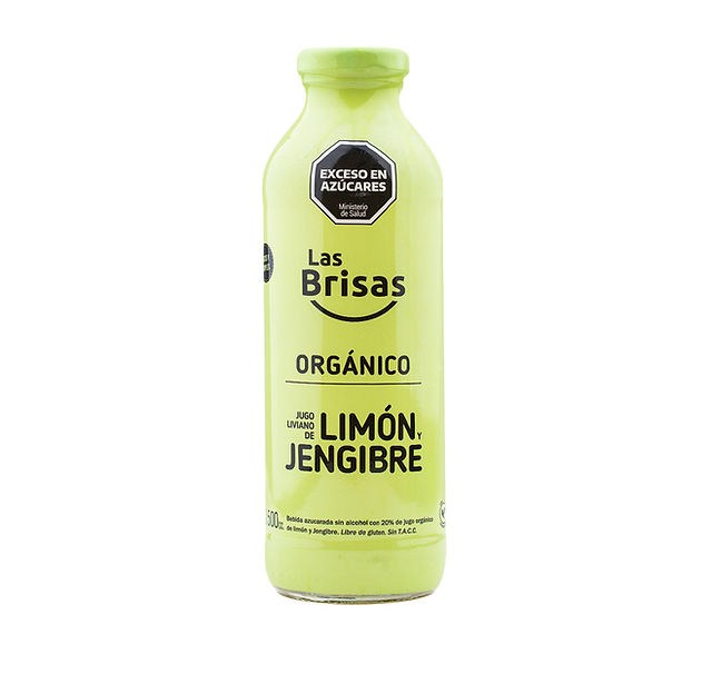 Jugo liviano limon y jengibre organico — Las Brisas
