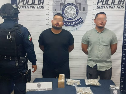 Aseguran a dos sujetos en posesión de marihuana en la colonia Luis Donaldo Colosio