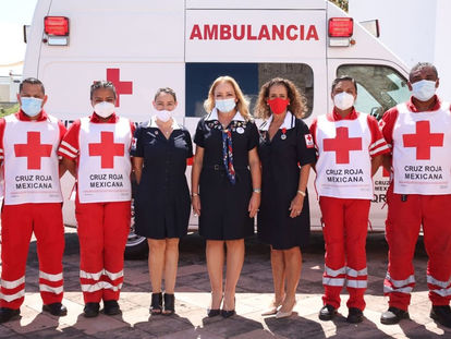 Toma de compromiso de Damas Voluntarias de la Cruz Roja Playa del Carmen
