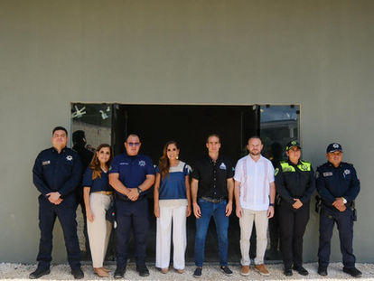 Supervisan Mara Lezama Espinosa y Diego Castañón avance del 70% del C4 en Tulum 