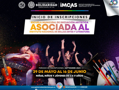 Abre inscripciones Escuela de Iniciación Artística asociada al INBAL