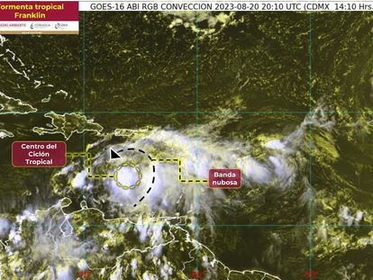 Se forma la tormenta tropical 'Franklin' en el Mar Caribe; no representa riesgo para el estado