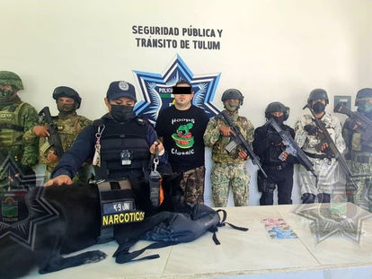 Detienen en filtro policiaco a presunto narcomenudista en Tulum