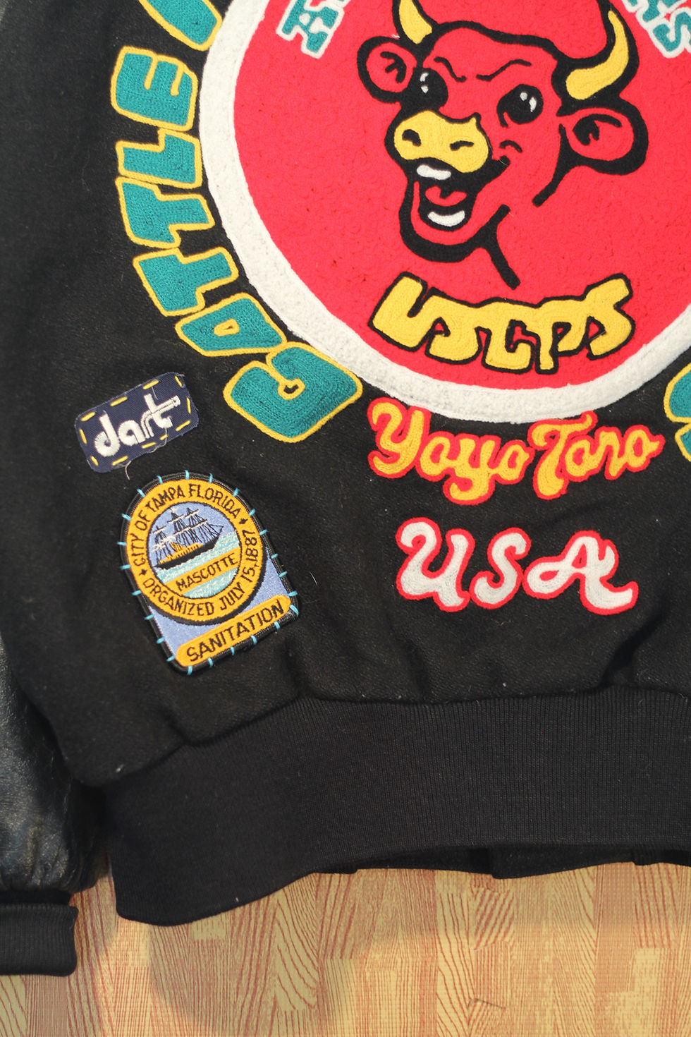Thumbnail: CPS Chain-Sitched Letterman  (Upcycle)