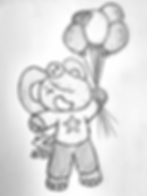 15min Sketch - Bouncy Boy with Balloons