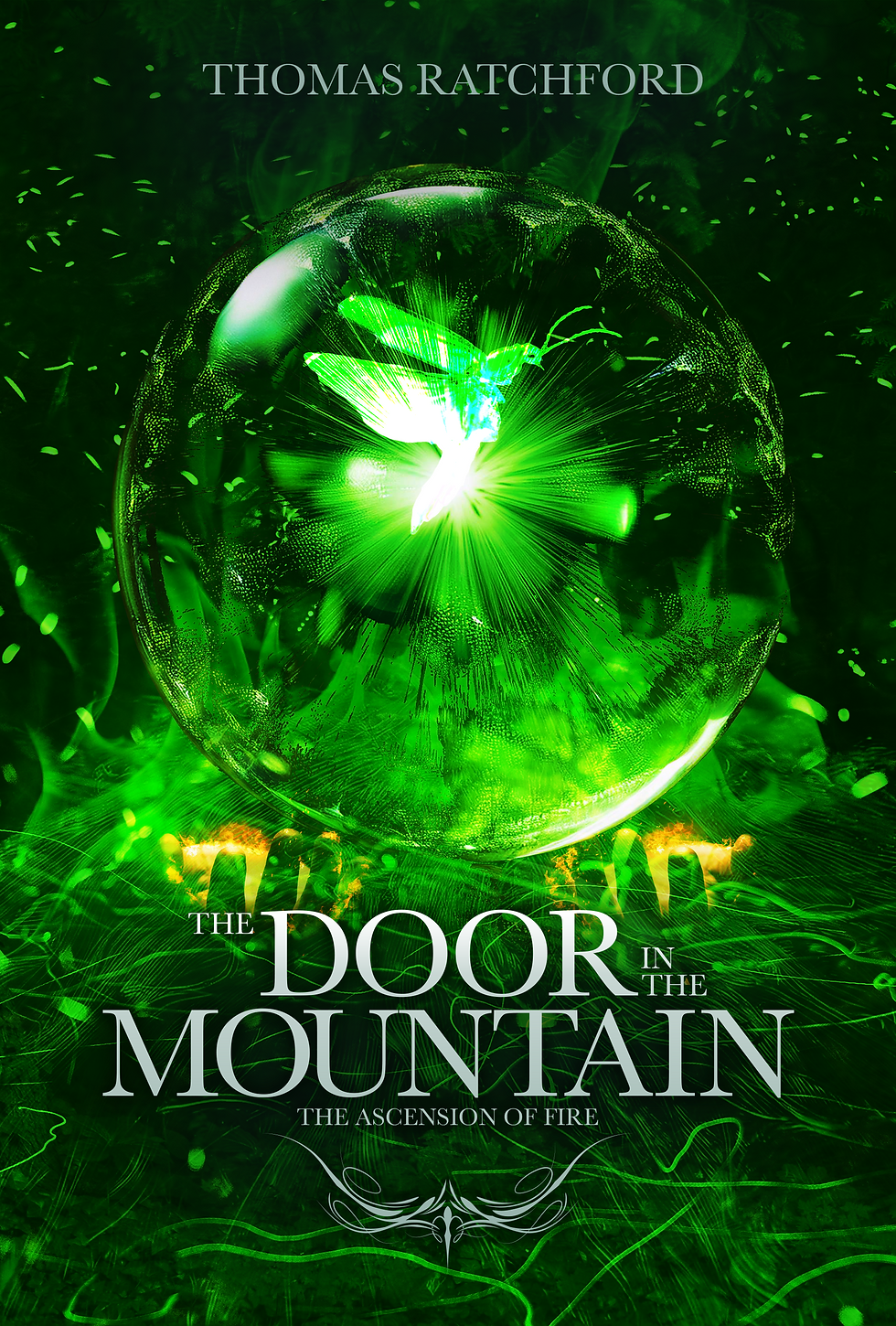 Front Cover Art for The Door in the Mountain: The Ascension of Fire by Thomas Ratchford