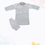 Thumbnail: Handloom Cotton Kurta Pyjama - White - 21634