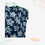 Thumbnail: Navy Blue Kurta Dhoti - White Flower Print - 20629