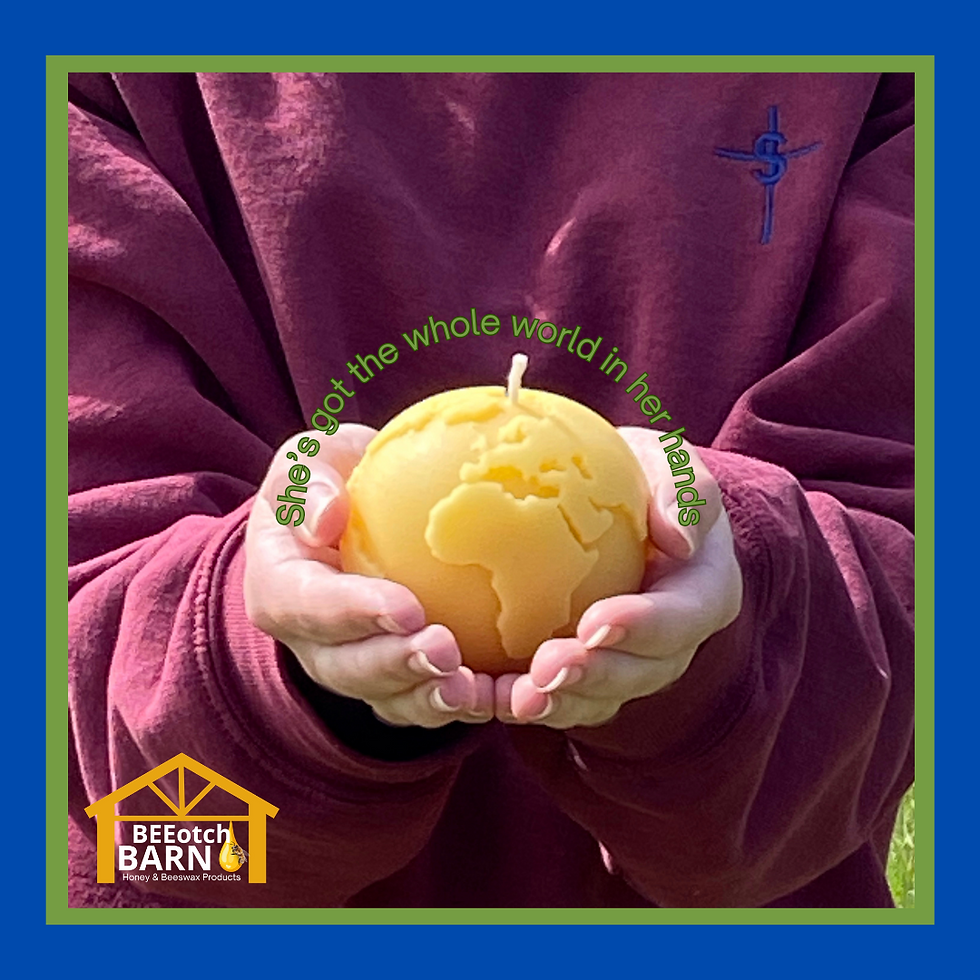 Thumbnail: Beeswax Candle - Global Peace (Earth)