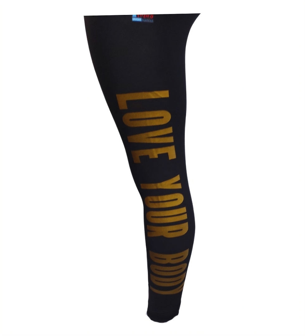الصورة المصغرة: Tina's "Love Your Body" Inspirational Leggings