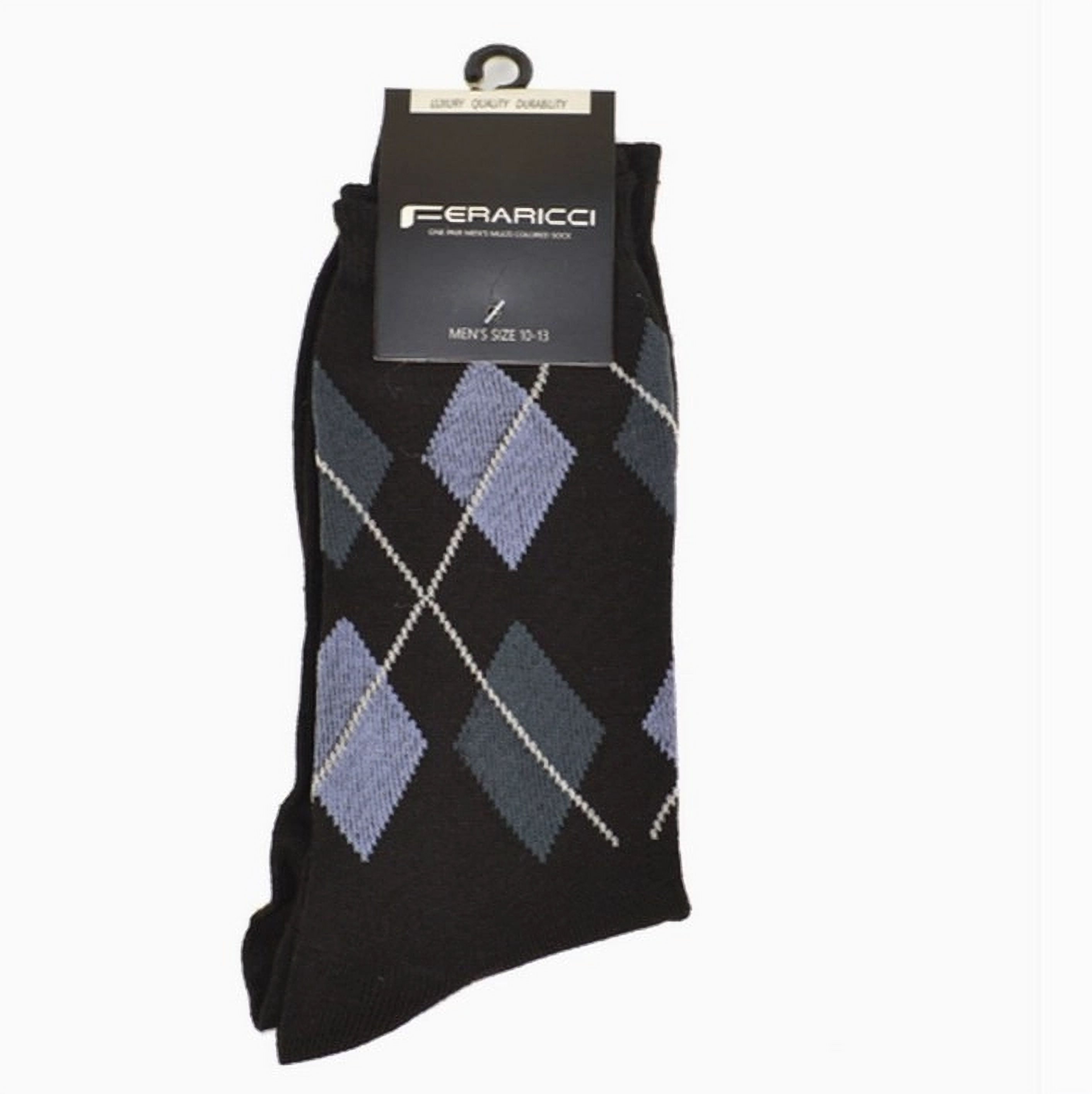 Feraricci Argyle Dress Socks - Men's Size 10-13