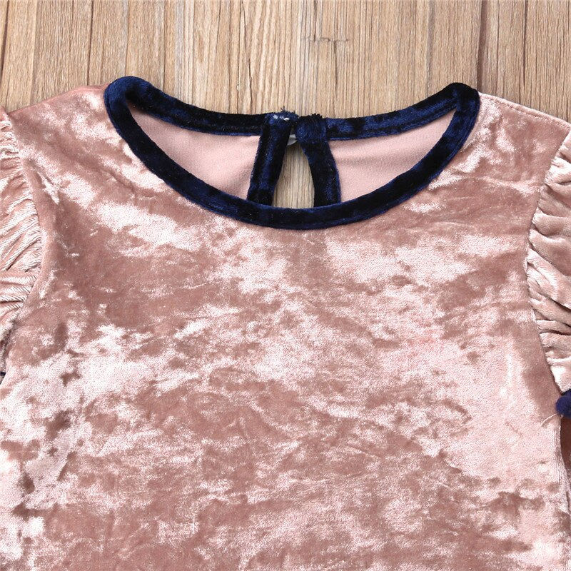 Thumbnail: Adorable Velvet Clothing Set for Baby Girls – Ages 1 to 6 Years