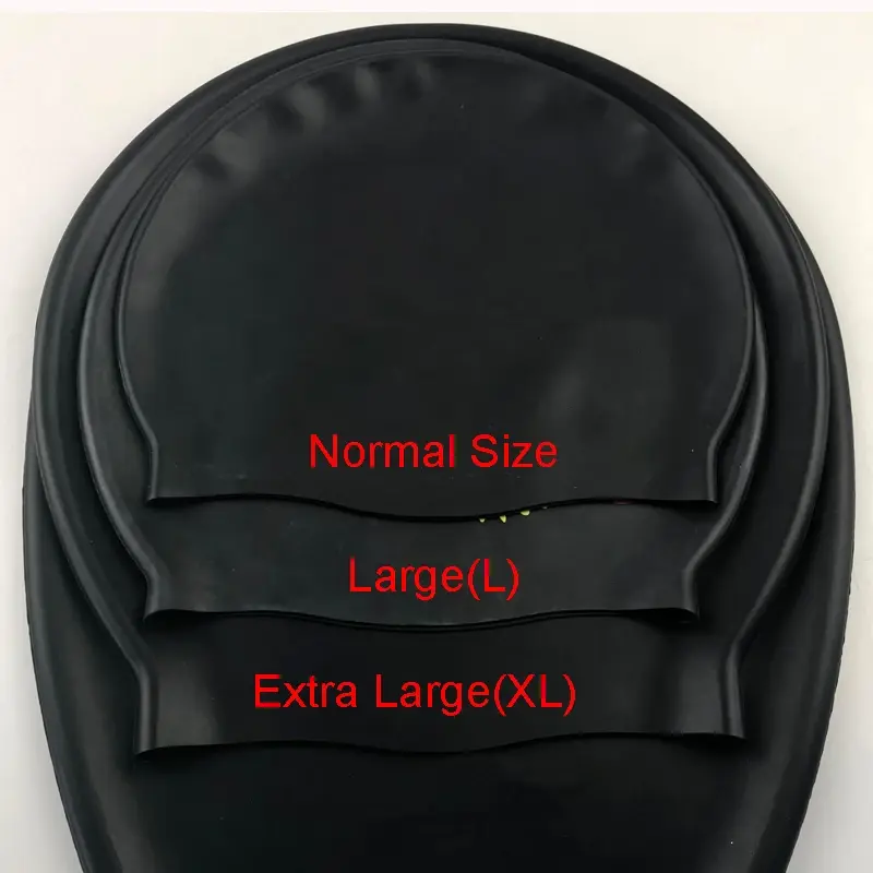 الصورة المصغرة: Extra Large Silicone Swimming Cap for Long Hair