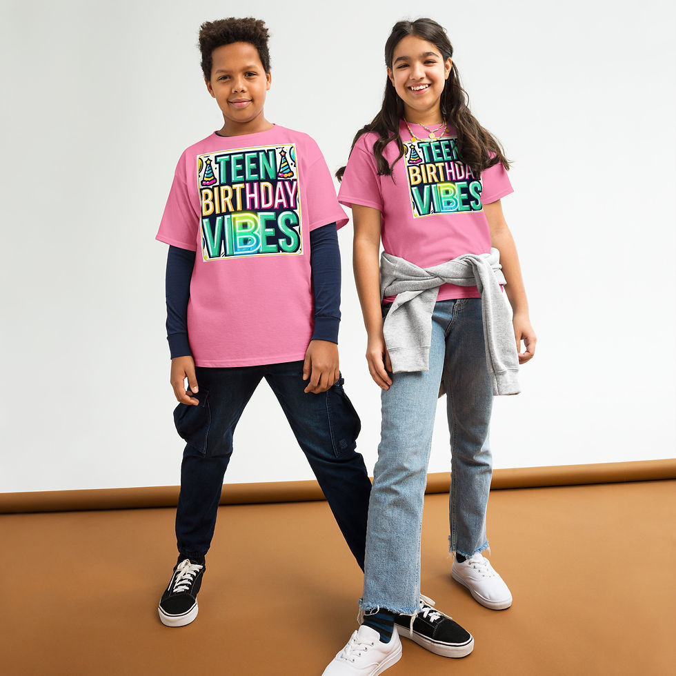 縮圖：Youth Classic Tee – "Teen Birthday Vibes" In Style