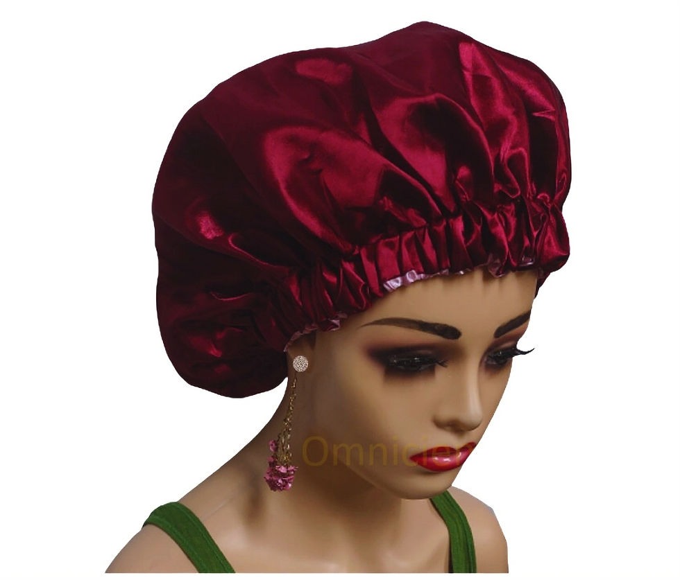 الصورة المصغرة: Classic Double-Layered Satin Bonnet – Durable & Comfortable