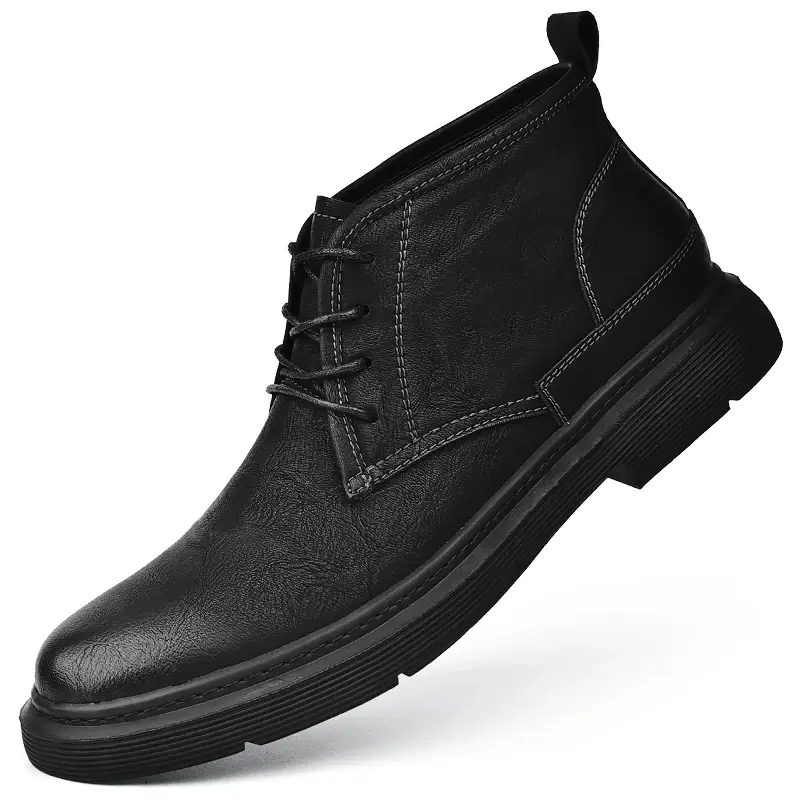 الصورة المصغرة: Men’s Genuine Cow Leather Martin Boots