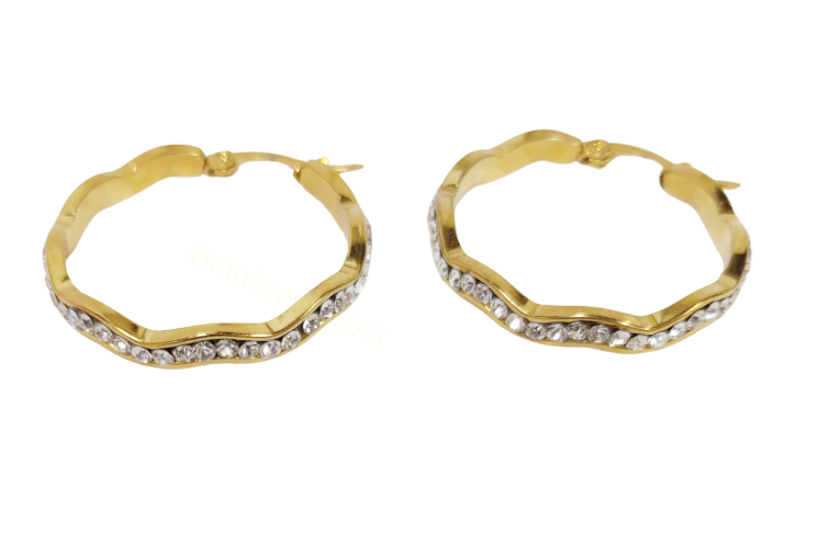 الصورة المصغرة: Elegant Gold Hoop Earrings Collection
